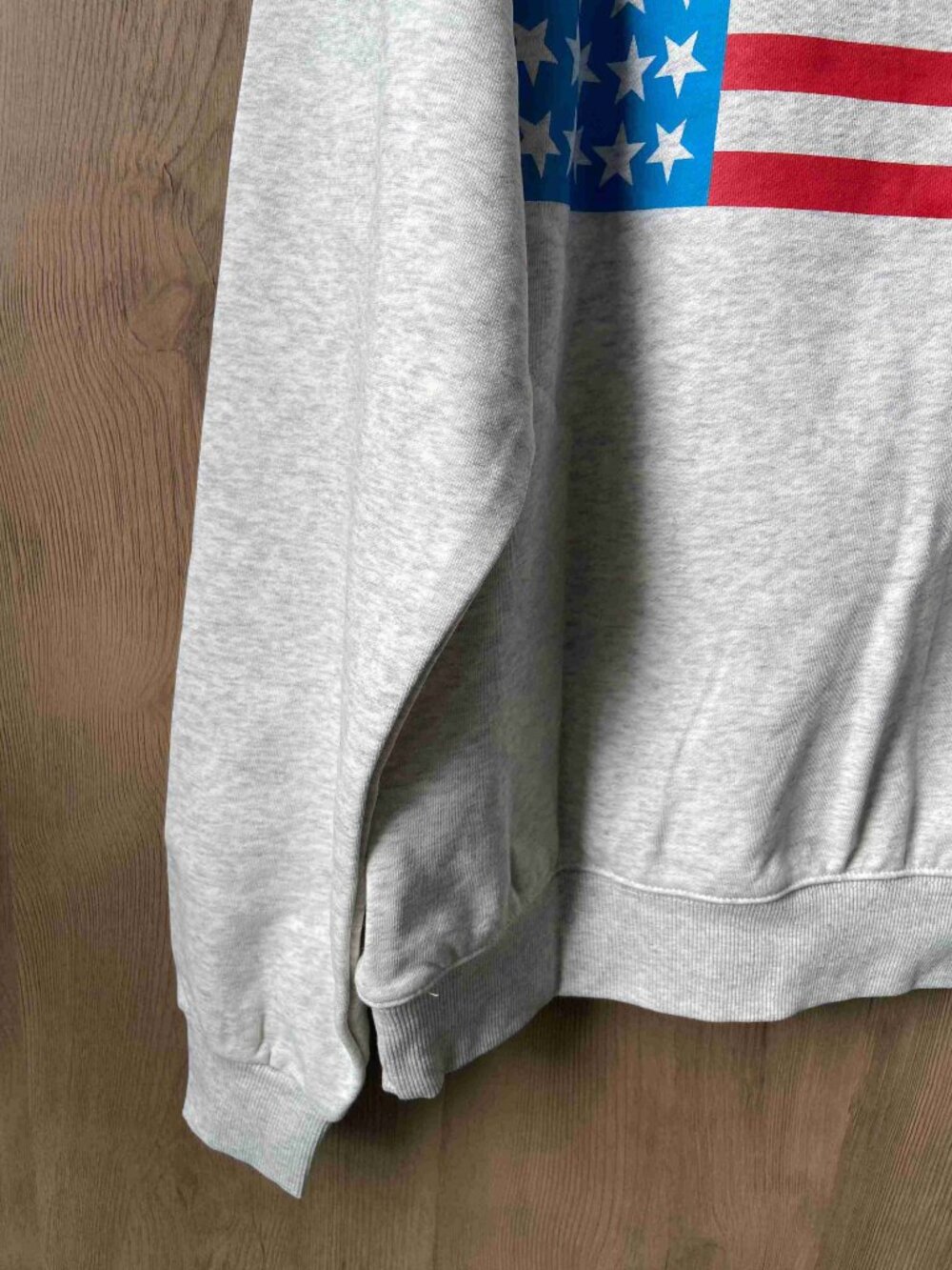PARKE Gray Mock Neck Pullover Sweatshirt Bold Back Graphic Logo - Picture 5 of 7